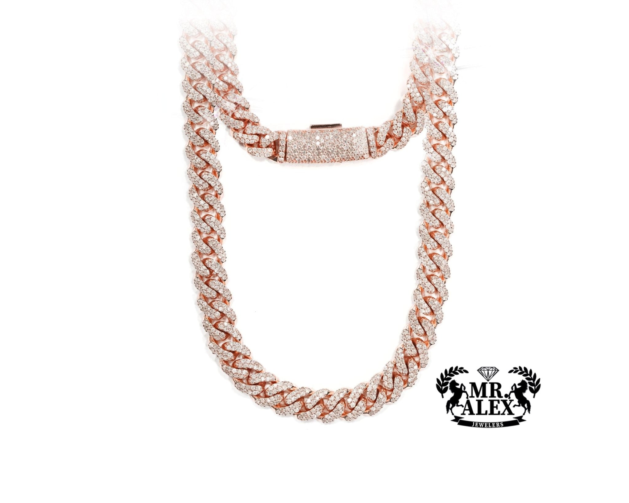 10k Cuban Link Diamond Chain 7.55ct - Mr. Alex Jewelry
