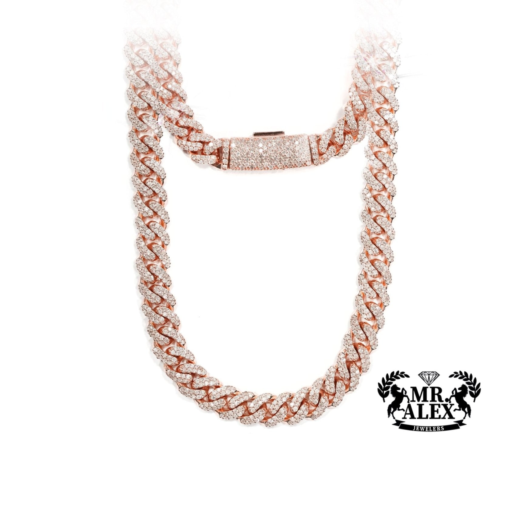 10k Cuban Link Diamond Chain 7.55ct - Mr. Alex Jewelry