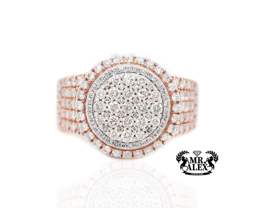 10k Halo Sparkle Diamond Ring 2.75 ct - Mr. Alex Jewelry
