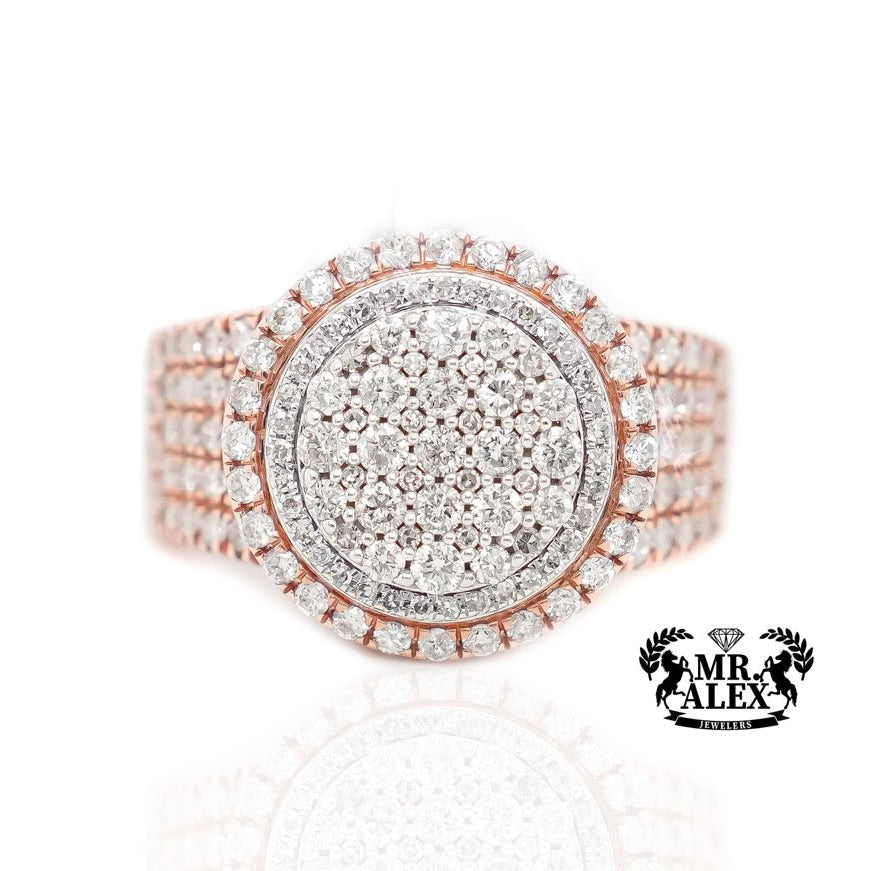 10k Halo Sparkle Diamond Ring 2.75 ct - Mr. Alex Jewelry