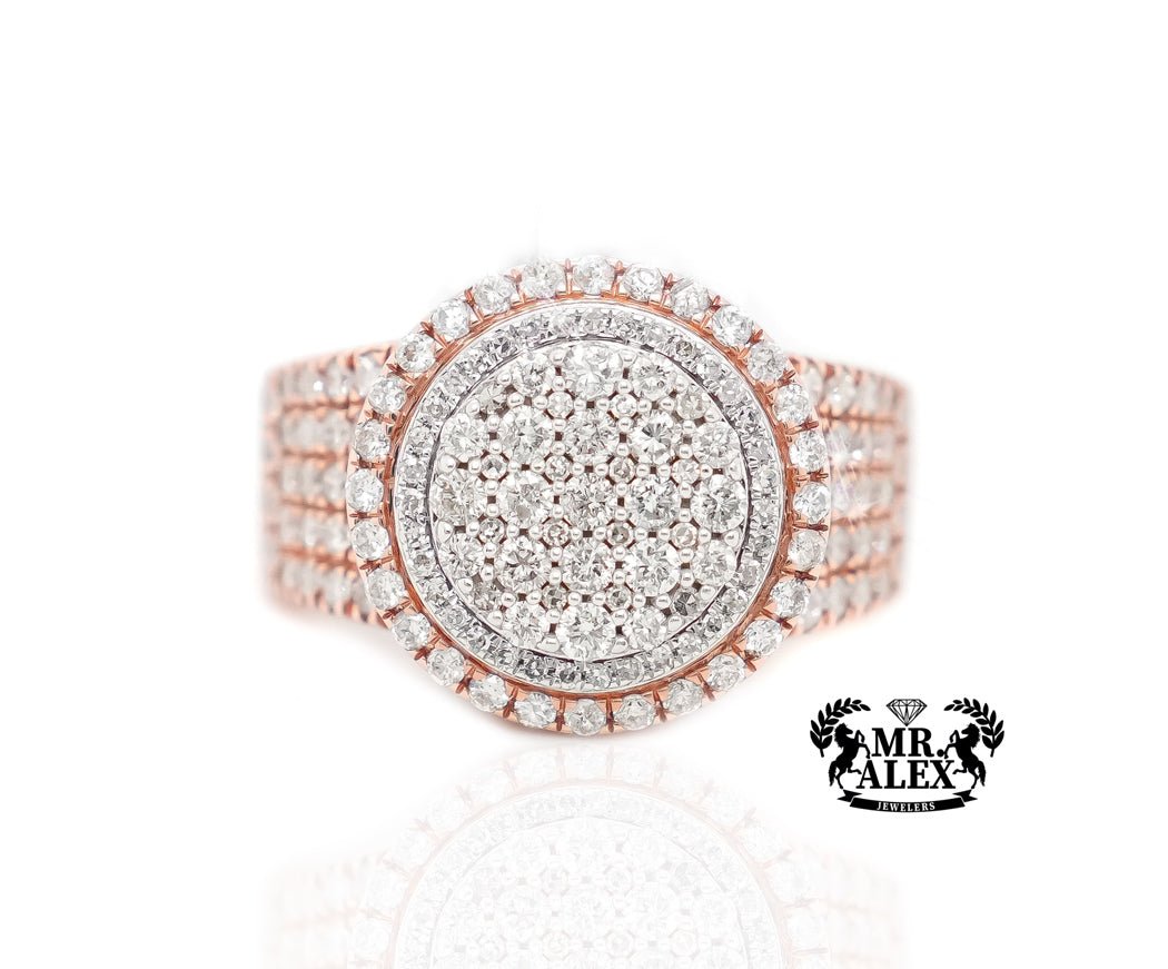 10k Halo Sparkle Diamond Ring 2.75 ct - Mr. Alex Jewelry