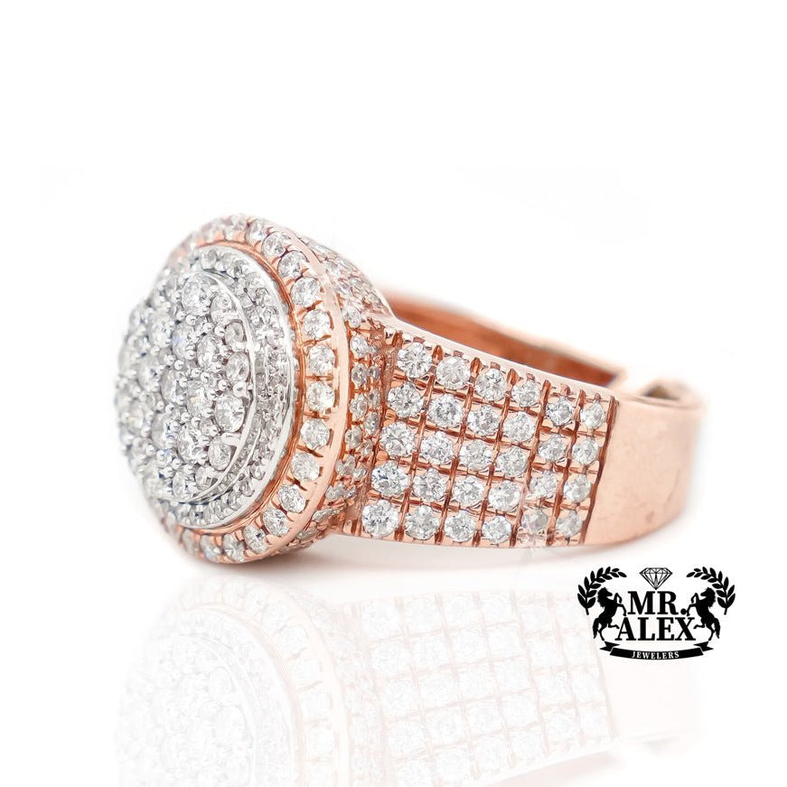10k Halo Sparkle Diamond Ring 2.75 ct - Mr. Alex Jewelry