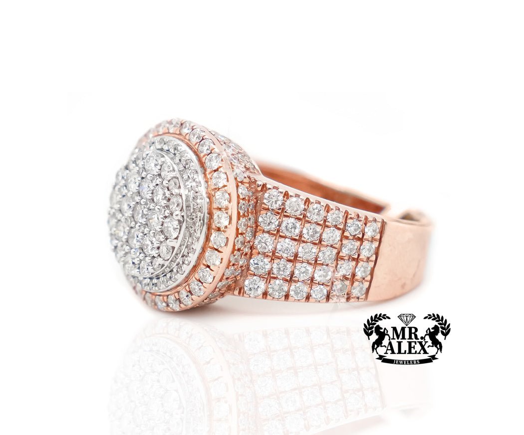 10k Halo Sparkle Diamond Ring 2.75 ct - Mr. Alex Jewelry