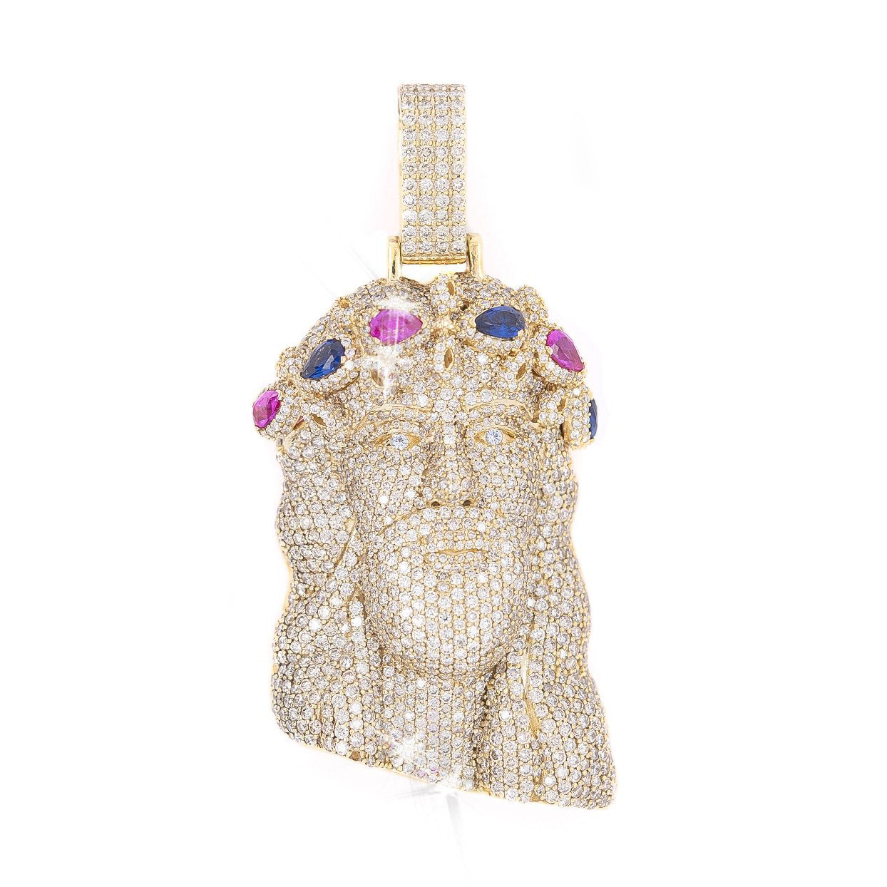 10K Jesus Piece Pendant 9.75CT Yellow Gold - Mr. Alex Jewelry