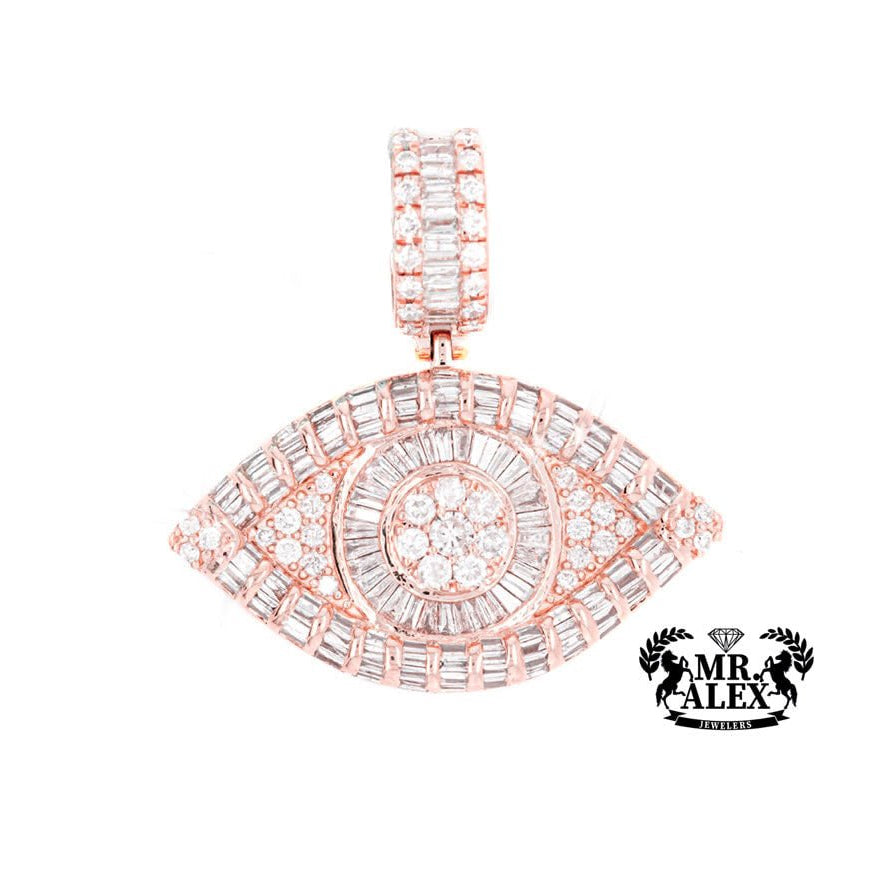 10K Luxury Eye Diamond Pendant 2.50ct - Mr. Alex Jewelry