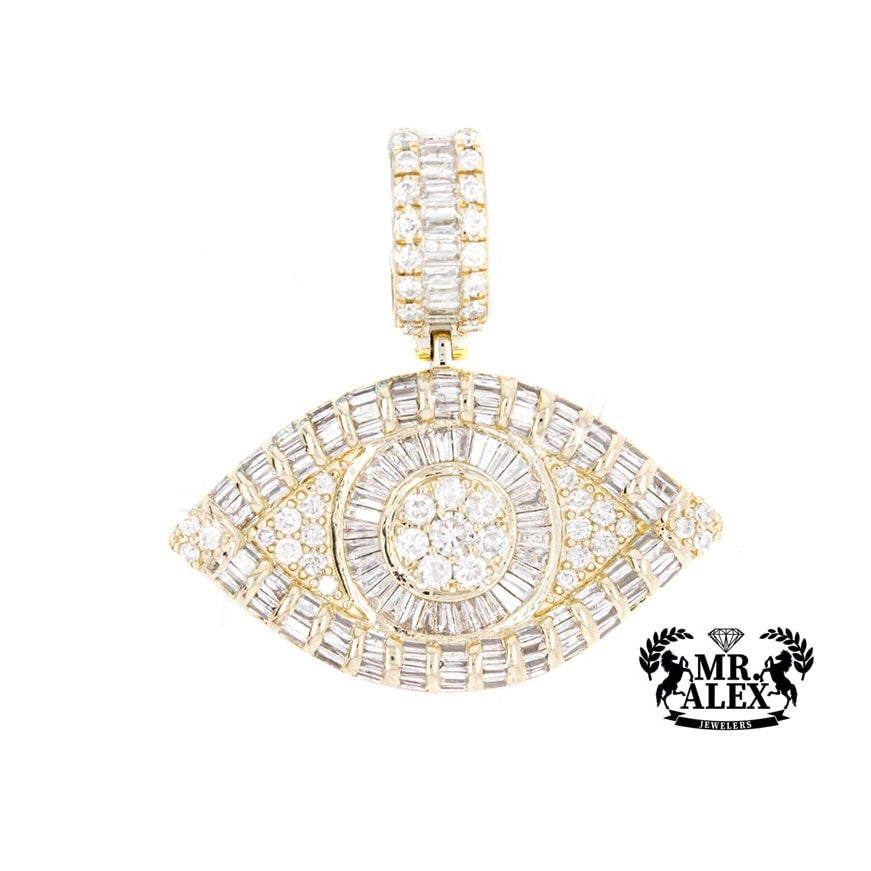 10K Luxury Eye Diamond Pendant 2.50ct - Mr. Alex Jewelry