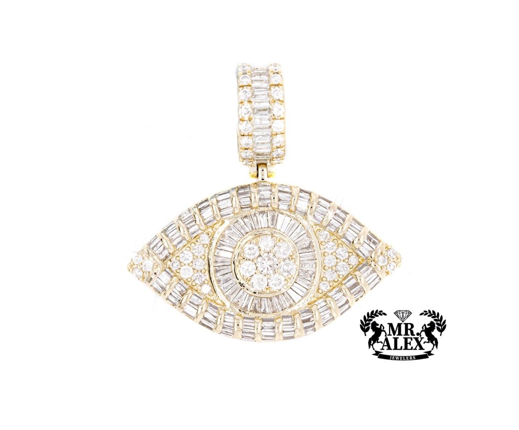 10K Luxury Eye Diamond Pendant 2.50ct - Mr. Alex Jewelry