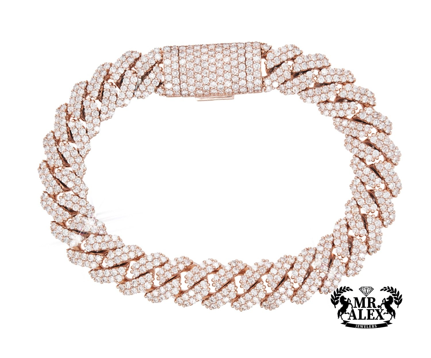 10K Luxury Miami Cuban Bracelet 11.42ct - Mr. Alex Jewelry
