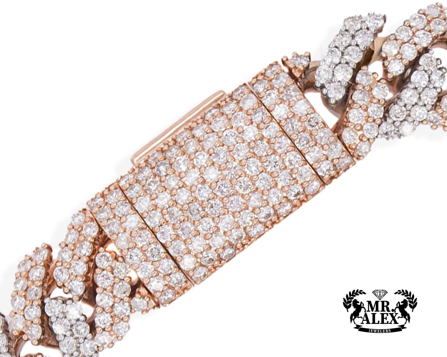 10K Luxury Miami Cuban Bracelet 12.97ct - Mr. Alex Jewelry