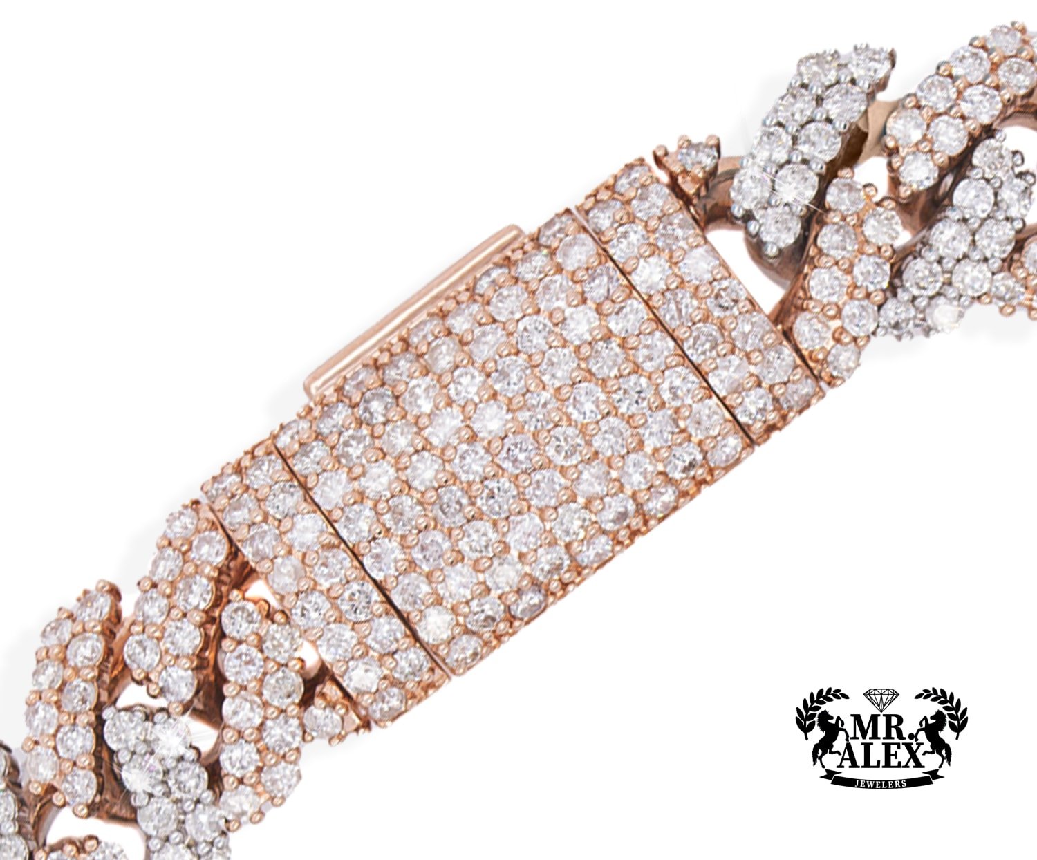 10K Luxury Miami Cuban Bracelet 12.97ct - Mr. Alex Jewelry