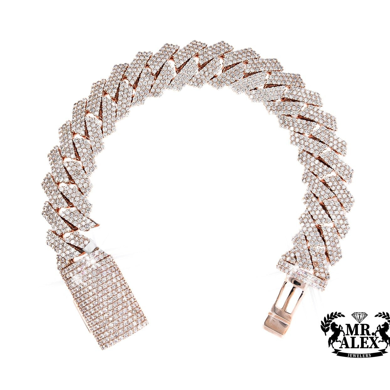 10K Luxury Miami Cuban Bracelet 13.65ct - Mr. Alex Jewelry