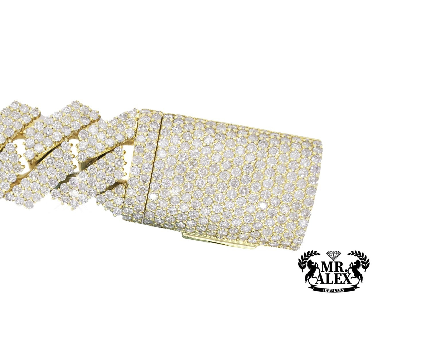 10K Luxury Miami Cuban Bracelet 24.15ct - Mr. Alex Jewelry