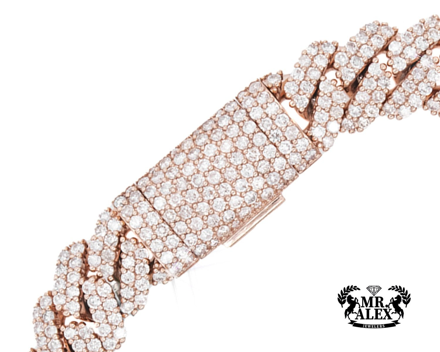 10K Luxury Miami Cuban Bracelet 7.65ct 11mm - Mr. Alex Jewelry