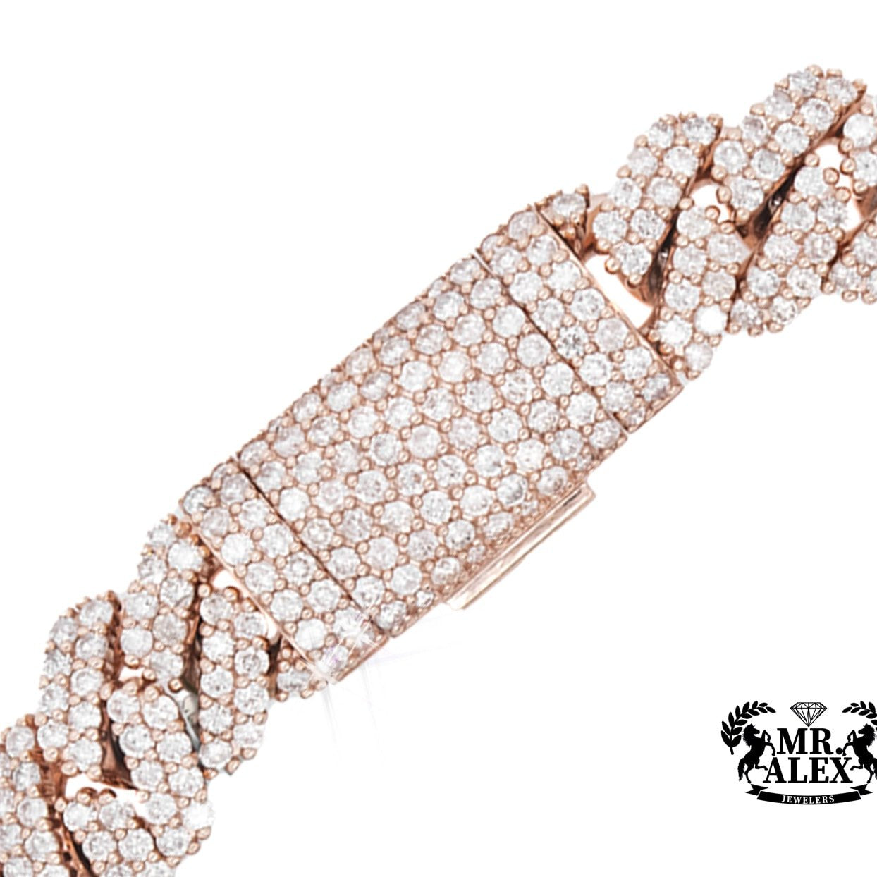 10K Luxury Miami Cuban Bracelet 7.65ct 11mm - Mr. Alex Jewelry
