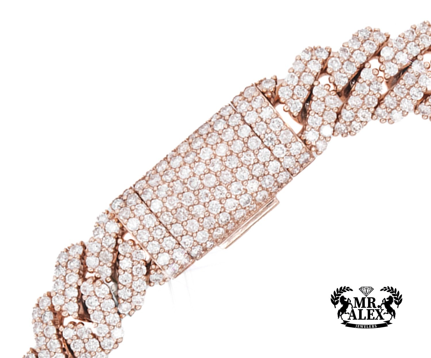 10K Luxury Miami Cuban Bracelet 7.65ct 11mm - Mr. Alex Jewelry