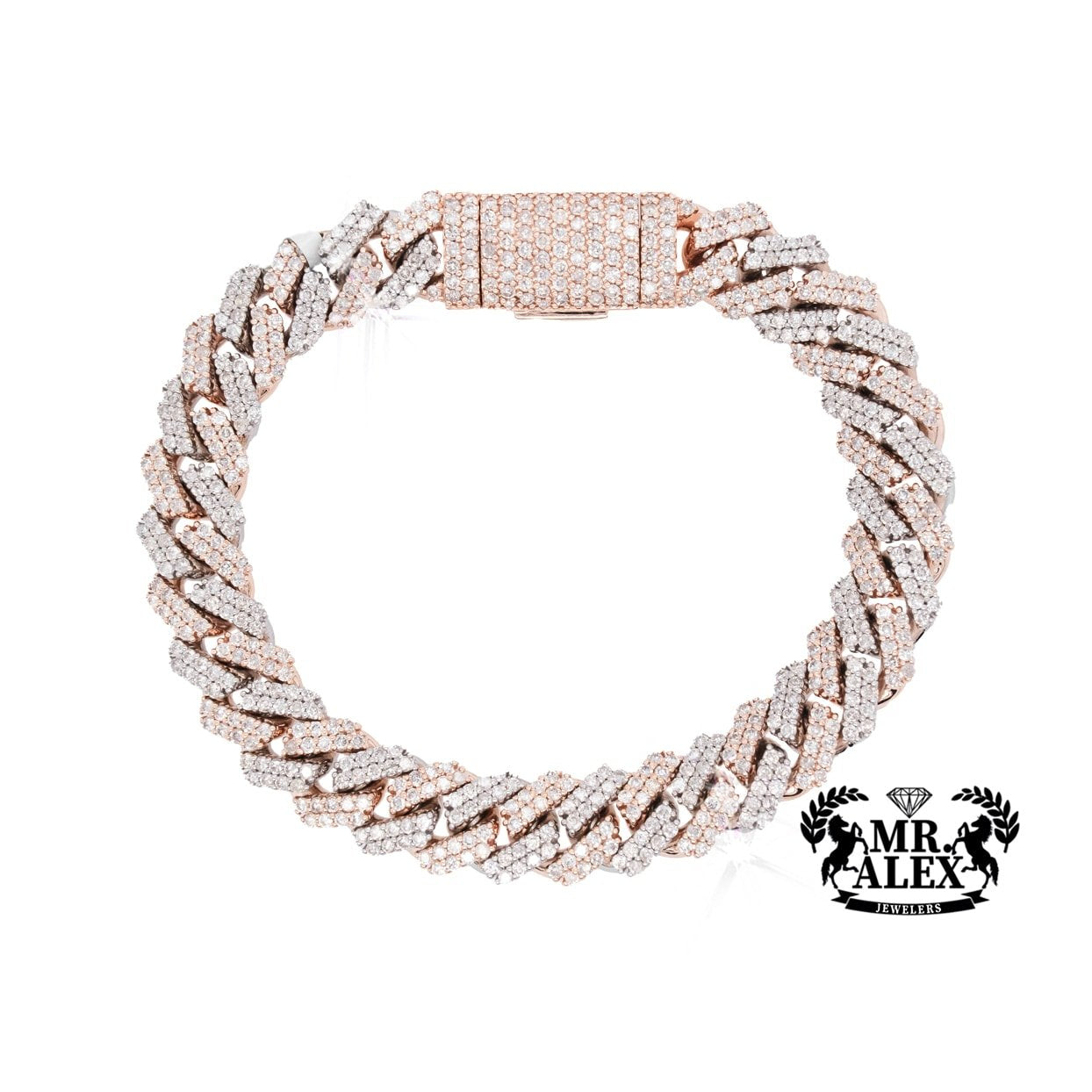 10K Luxury Miami Cuban Bracelet 7.98ct - Mr. Alex Jewelry