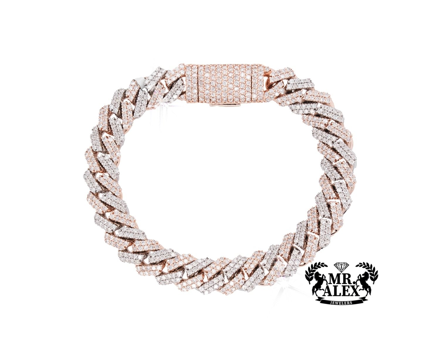 10K Luxury Miami Cuban Bracelet 7.98ct - Mr. Alex Jewelry