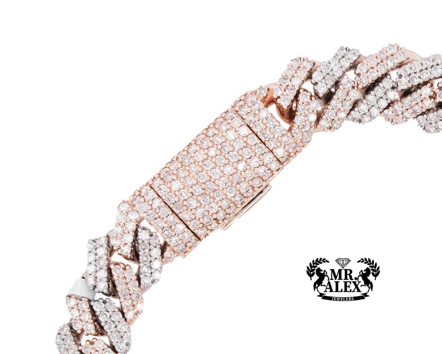 10K Luxury Miami Cuban Bracelet 7.98ct - Mr. Alex Jewelry