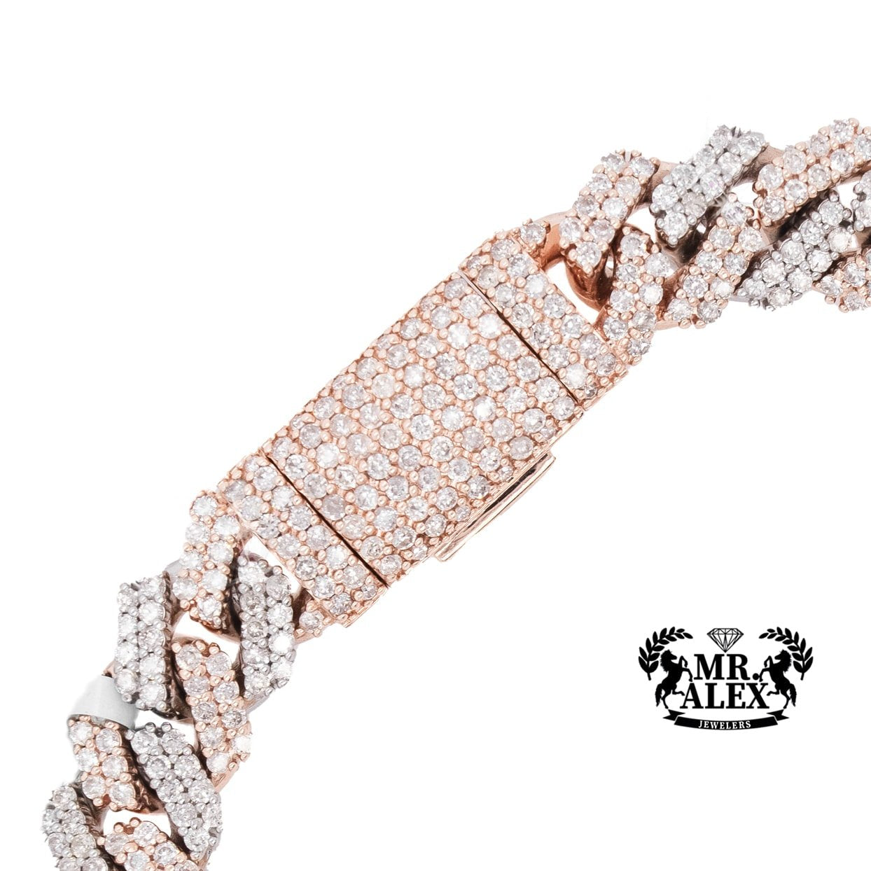 10K Luxury Miami Cuban Bracelet 7.98ct - Mr. Alex Jewelry