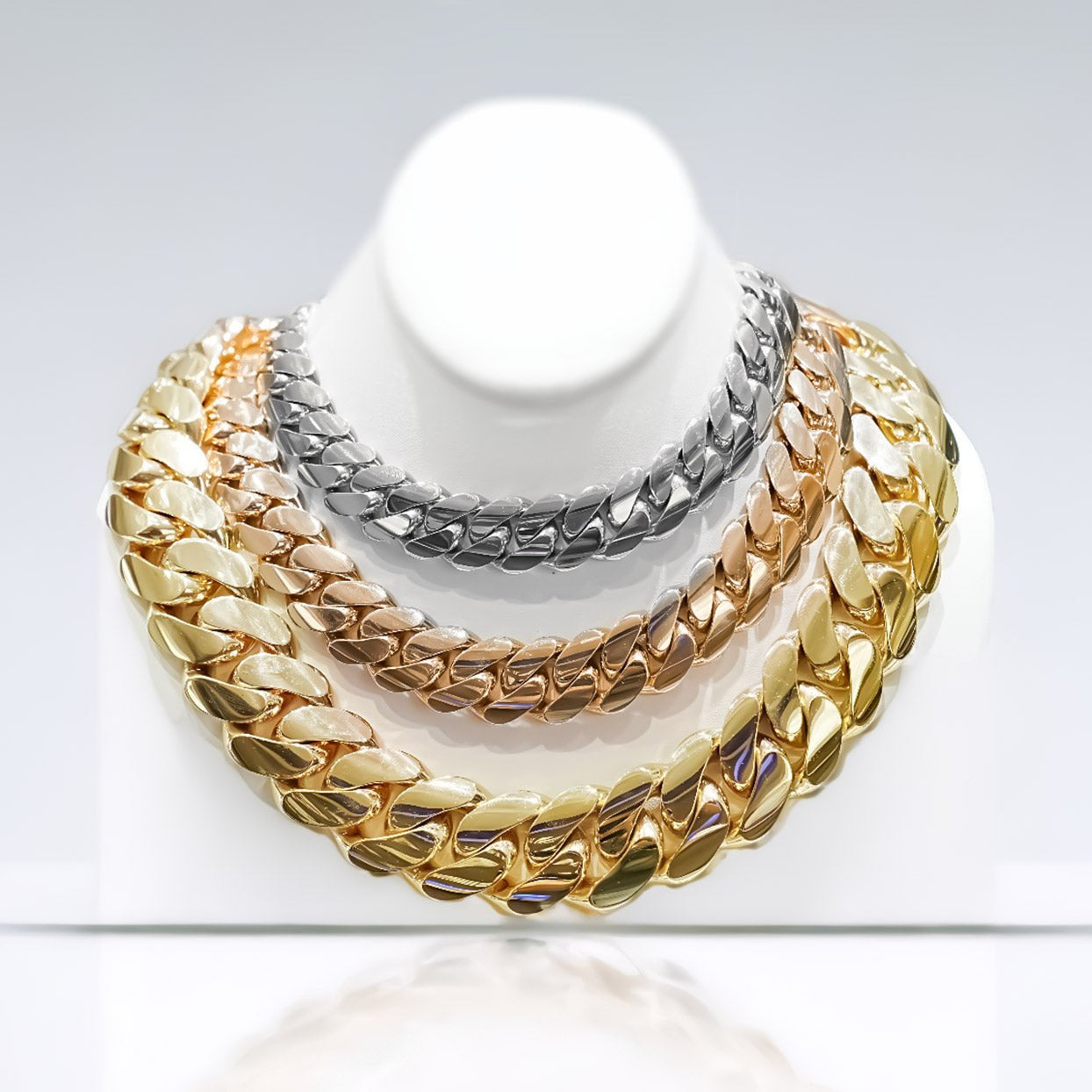 10k Miami Cuban Link Solid Gold Chain - Mr. Alex Jewelry