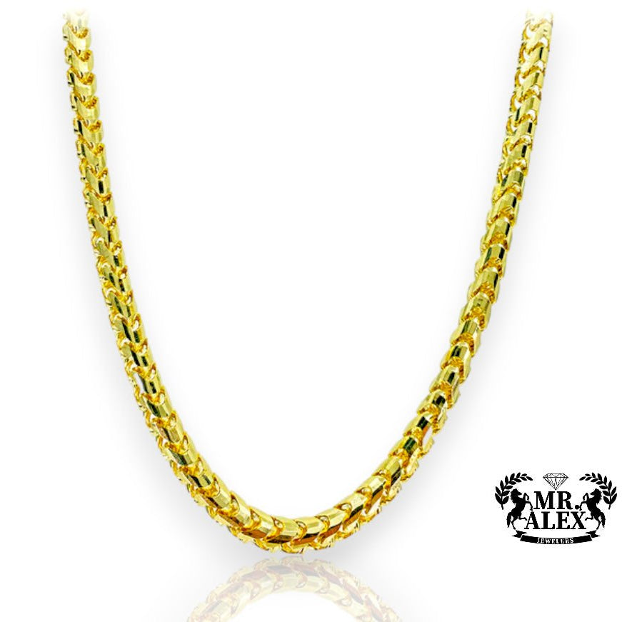 10K Solid Franco Chain Yellow Gold - Mr. Alex Jewelry