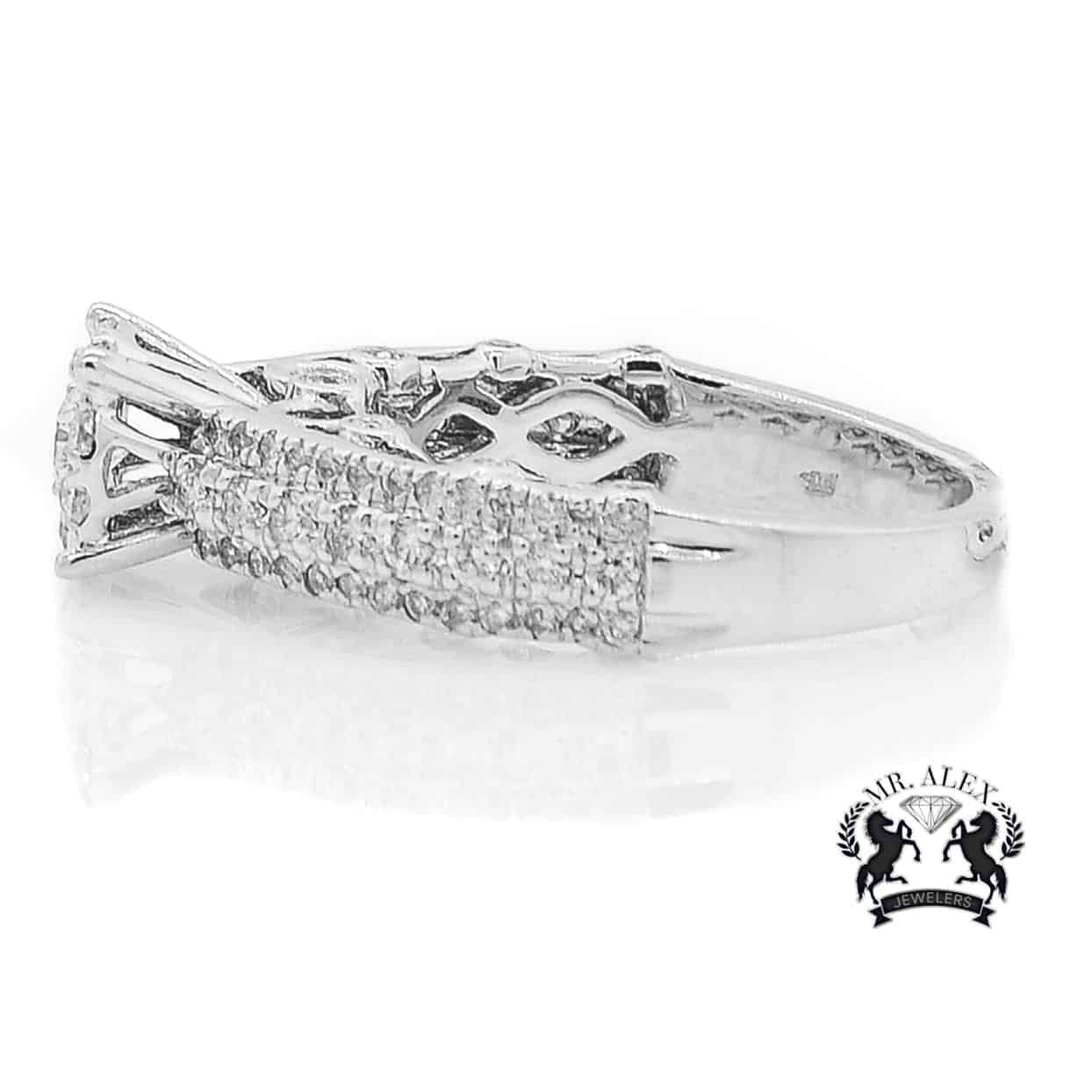 14K 3 Row Band Diamond Ring 1.24ct - Mr. Alex Jewelry