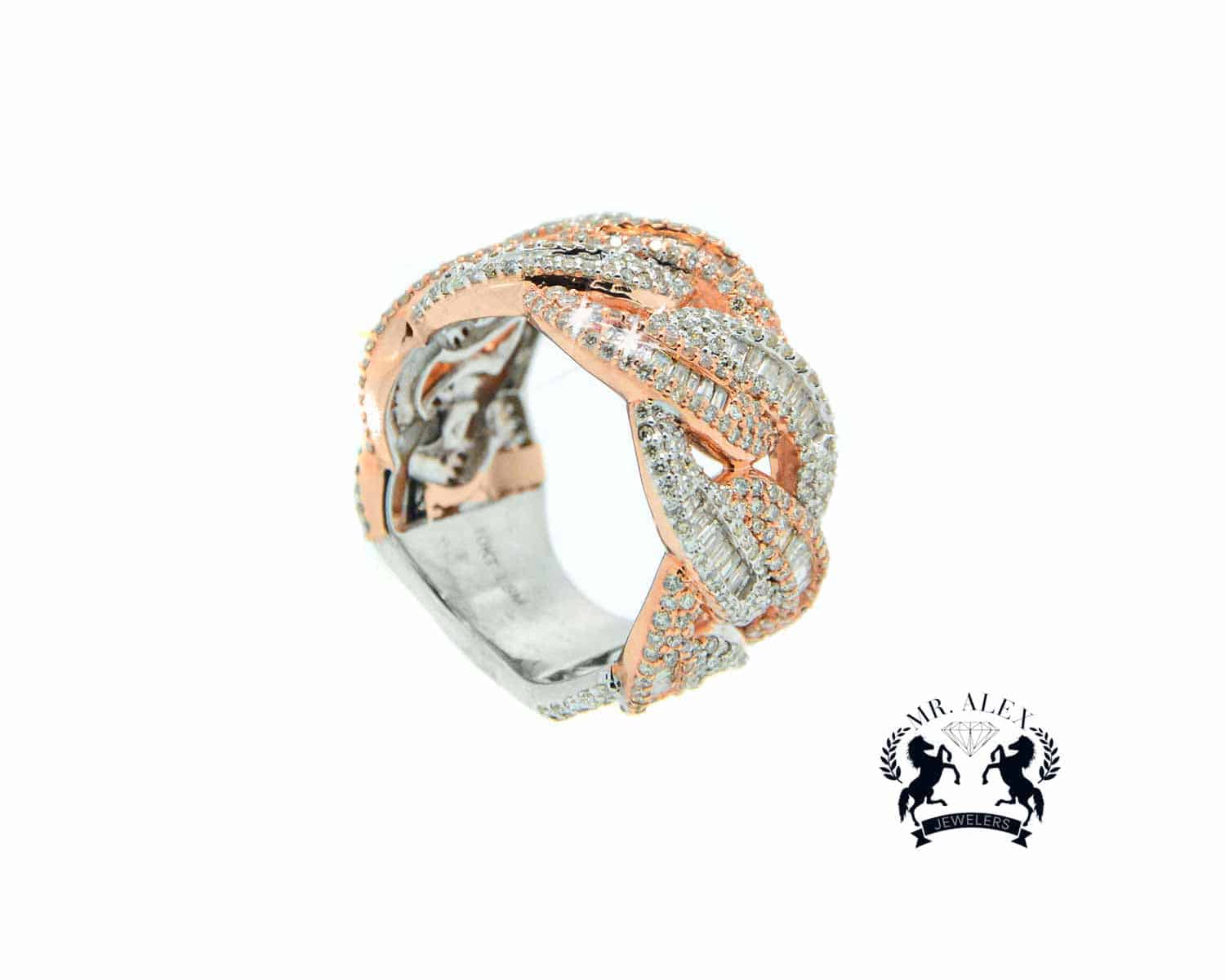 14K Baguette Diamond Ring 2.85ct - Mr. Alex Jewelry