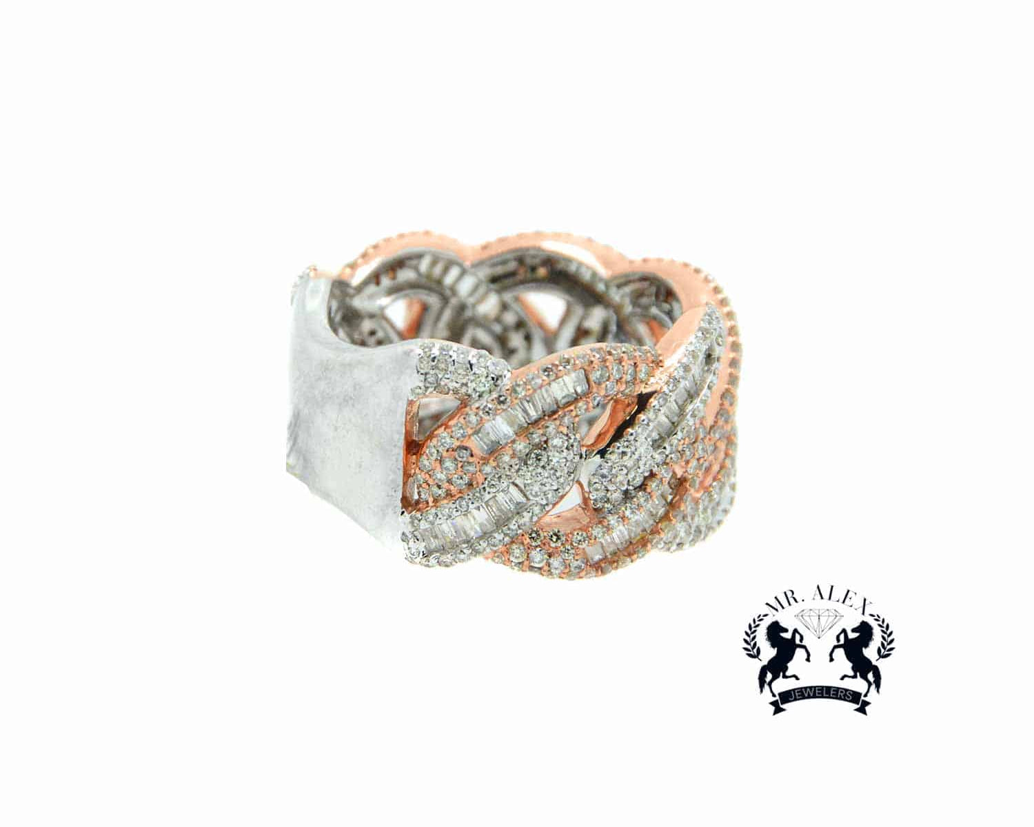 14K Baguette Diamond Ring 2.85ct - Mr. Alex Jewelry