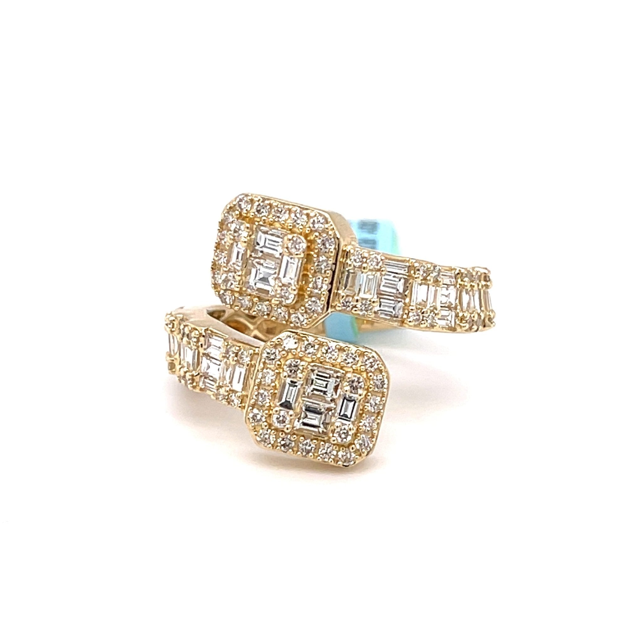 14k Baguettes Diamond Ring 2.15ct - Mr. Alex Jewelry