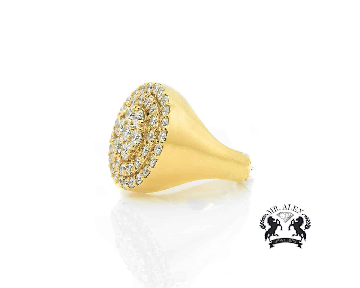 14K Big Diamond Ring 4.50ct - Mr. Alex Jewelry