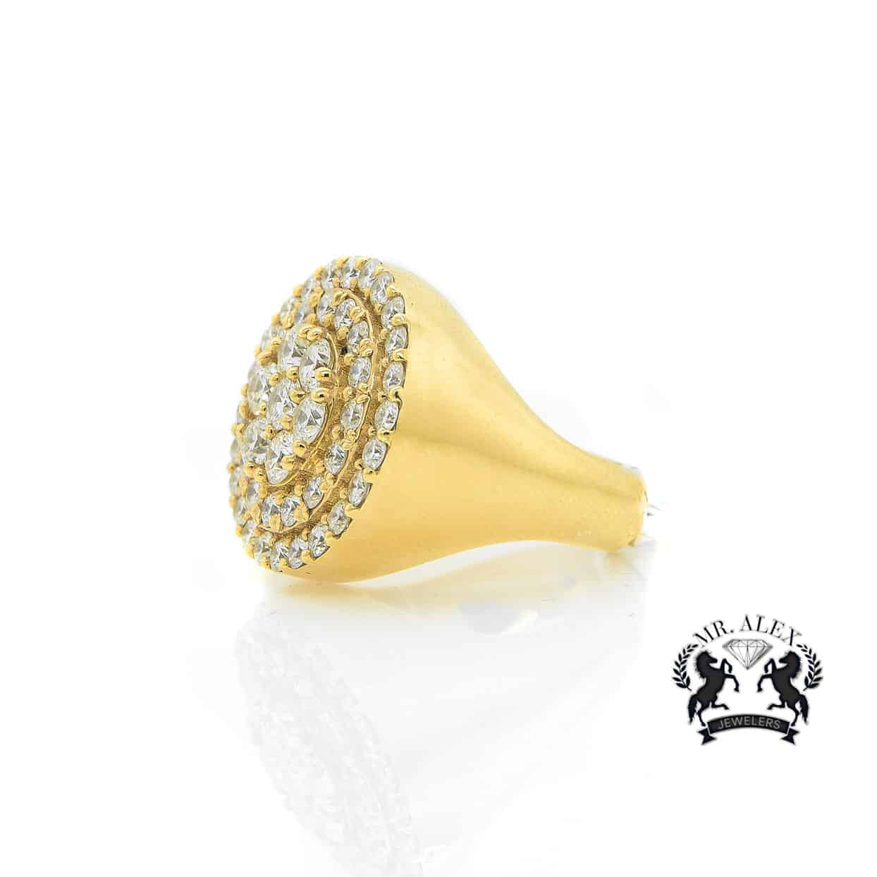 14K Big Diamond Ring 4.50ct - Mr. Alex Jewelry