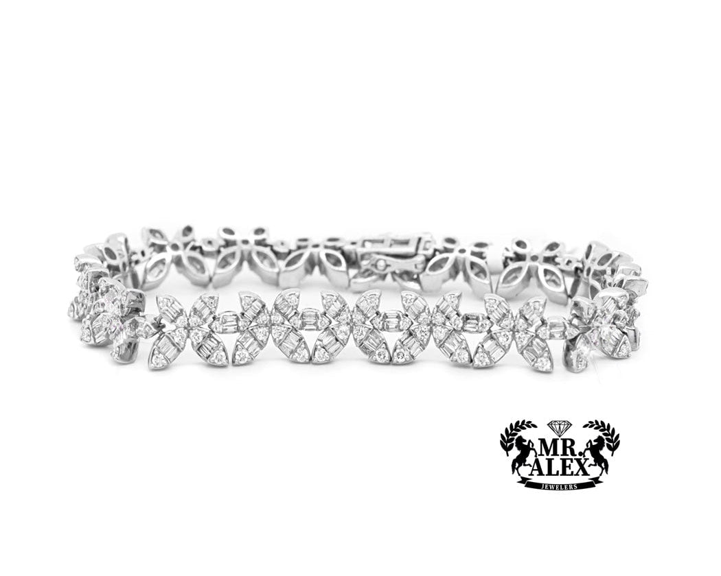 14k Butterfly Infinity Diamond Bracelet 4.85ct - Mr. Alex Jewelry