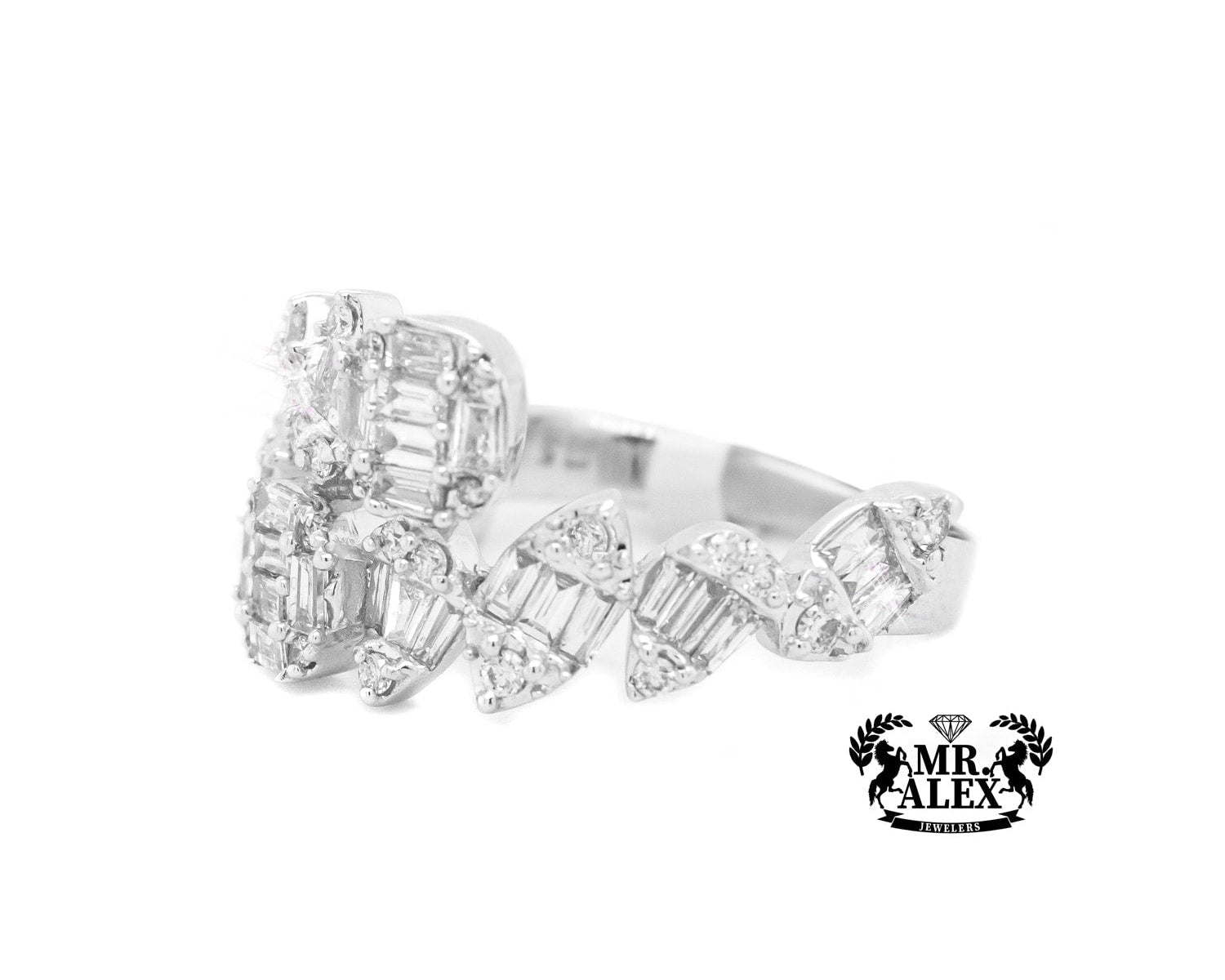 14K Cluster Diamond Ring 1.00ct - Mr. Alex Jewelry