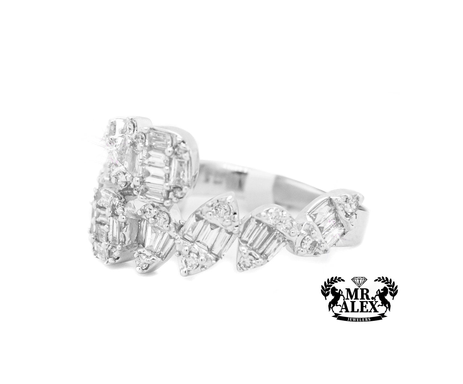 14K Cluster Diamond Ring 1.00ct - Mr. Alex Jewelry