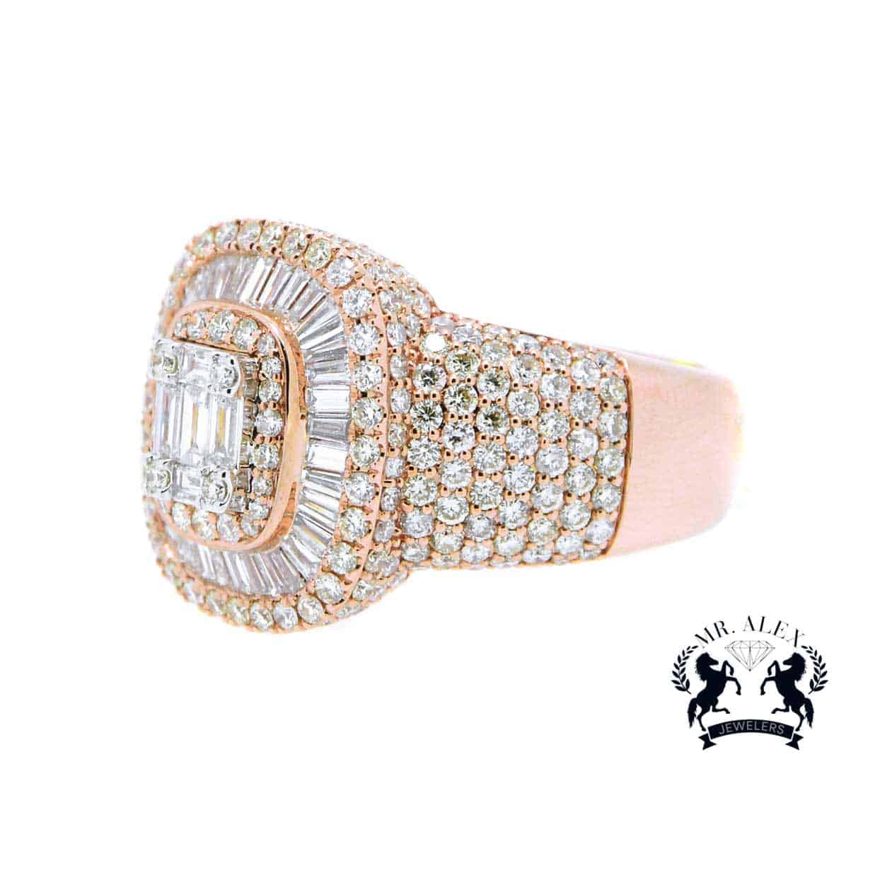 14K Diamond Baguette Ring 4.98ct - Mr. Alex Jewelry