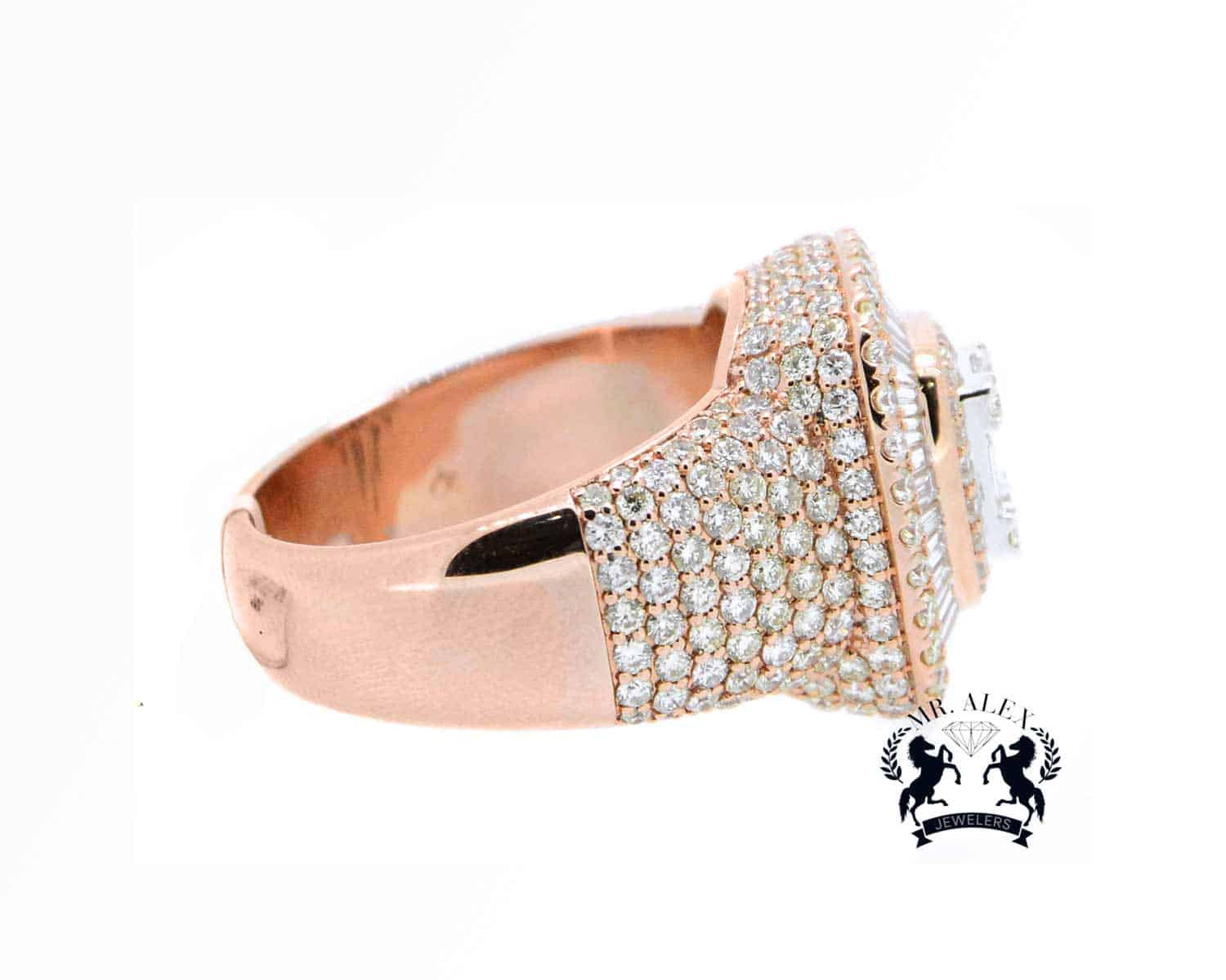 14K Diamond Baguette Ring 4.98ct - Mr. Alex Jewelry