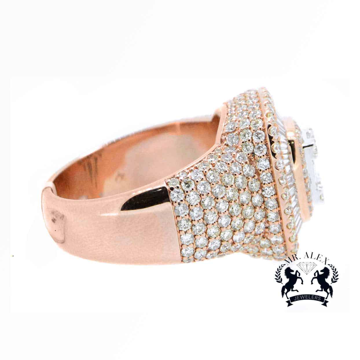 14K Diamond Baguette Ring 4.98ct - Mr. Alex Jewelry