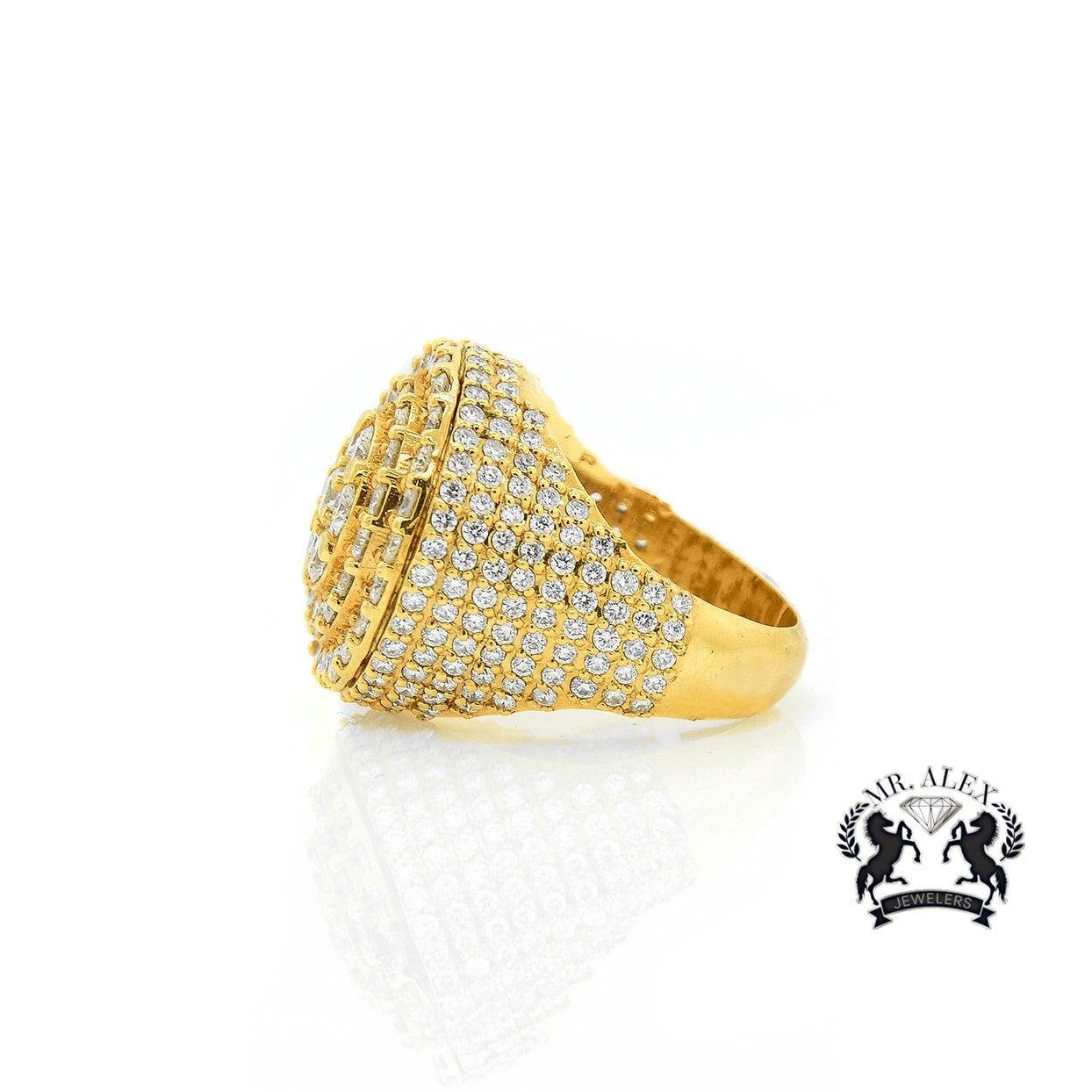 14K Diamond Ball Diamond Ring 7.66ct - Mr. Alex Jewelry