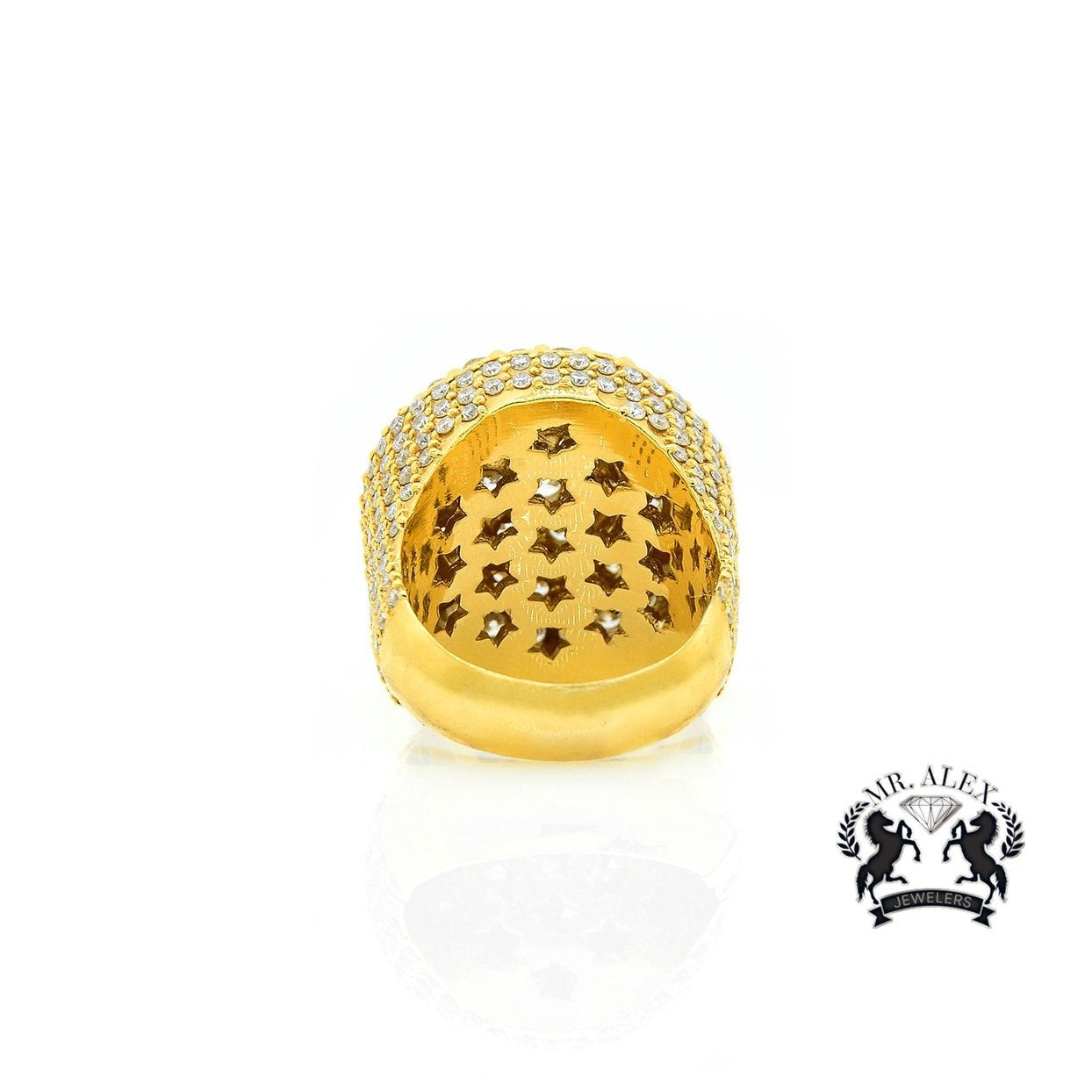 14K Diamond Ball Diamond Ring 7.66ct - Mr. Alex Jewelry