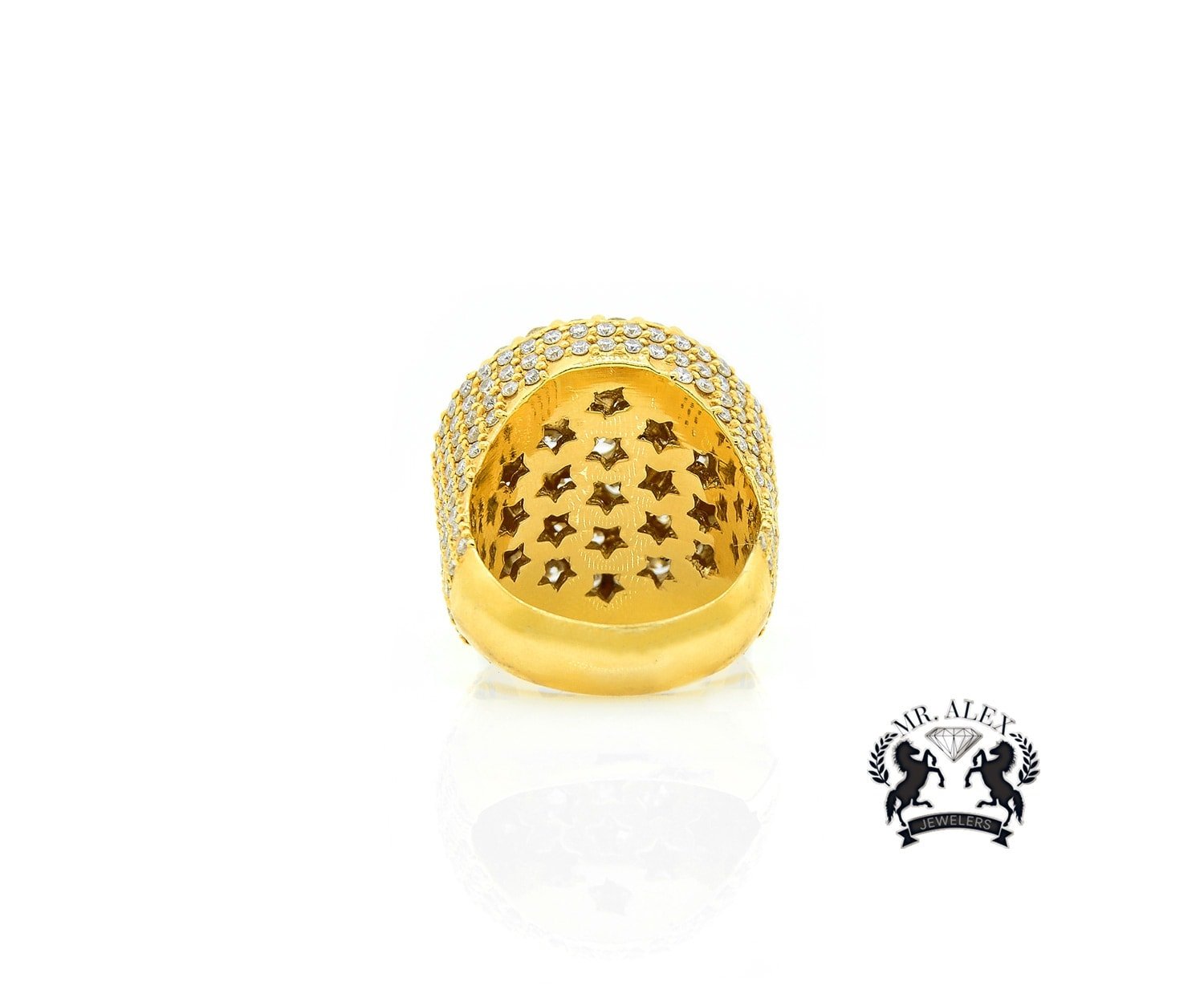 14K Diamond Ball Diamond Ring 7.66ct Mr. Alex Jewelry