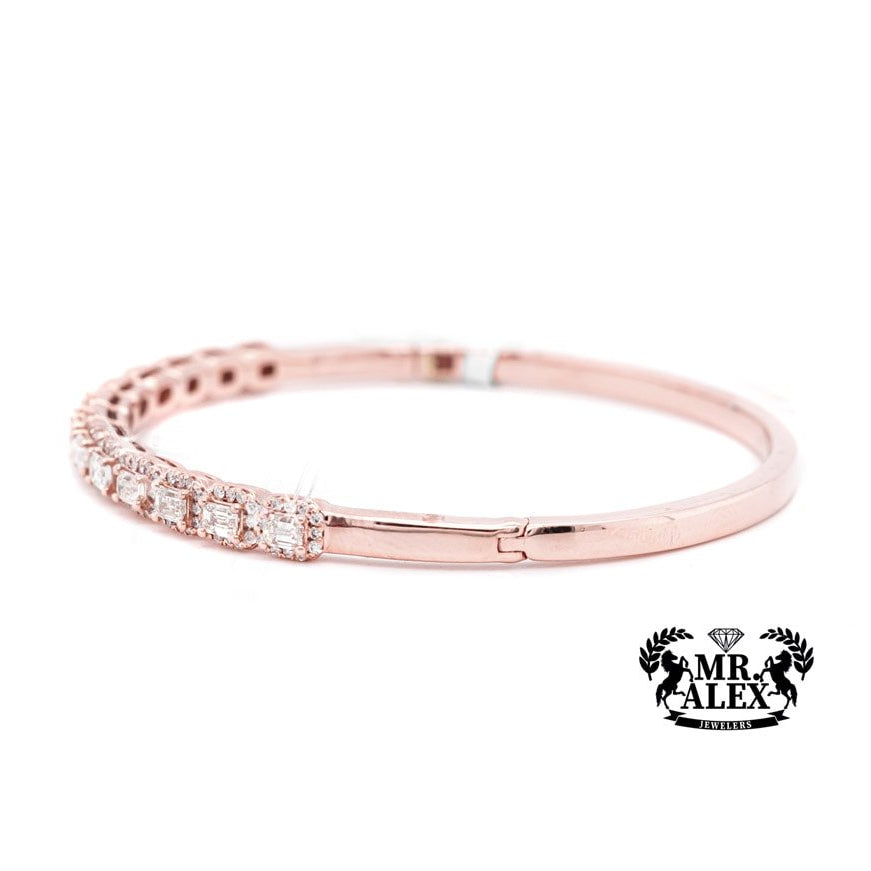 14K Diamond Bangle Bracelet 2.15ct - Mr. Alex Jewelry