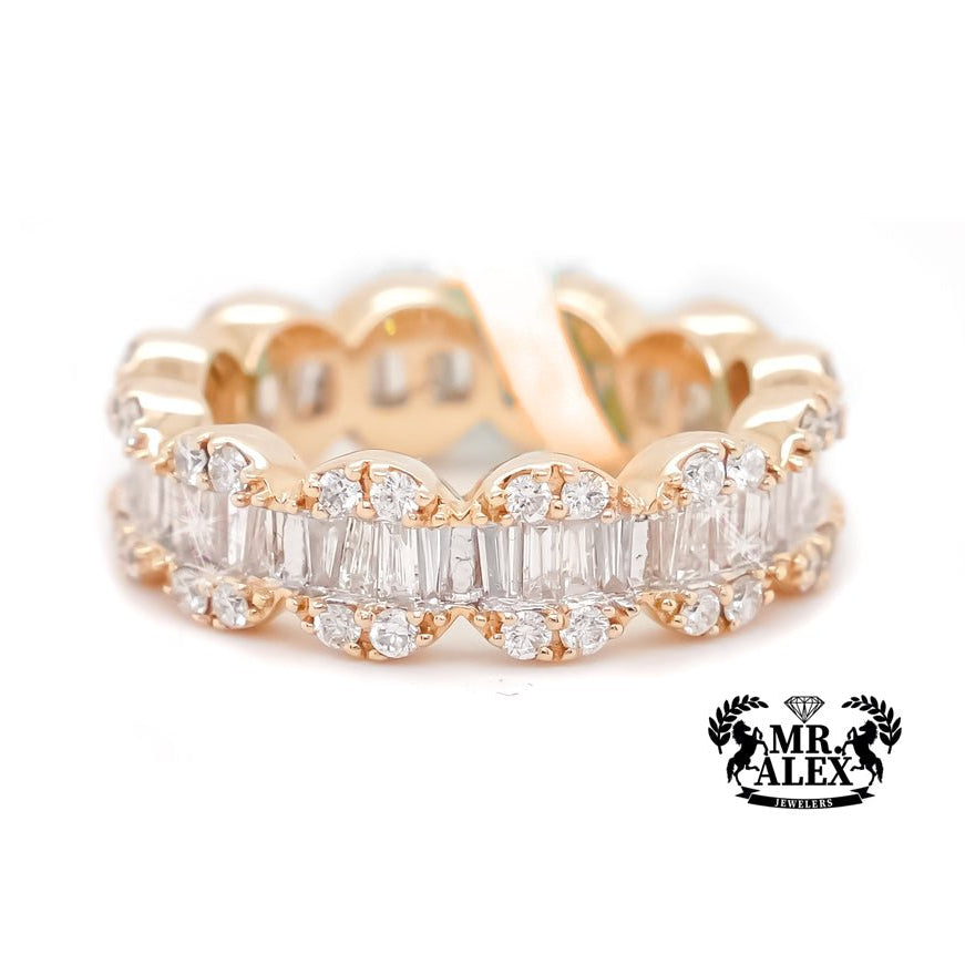14K Diamond Ring full Circle-Shaped 1.90ct - Mr. Alex Jewelry