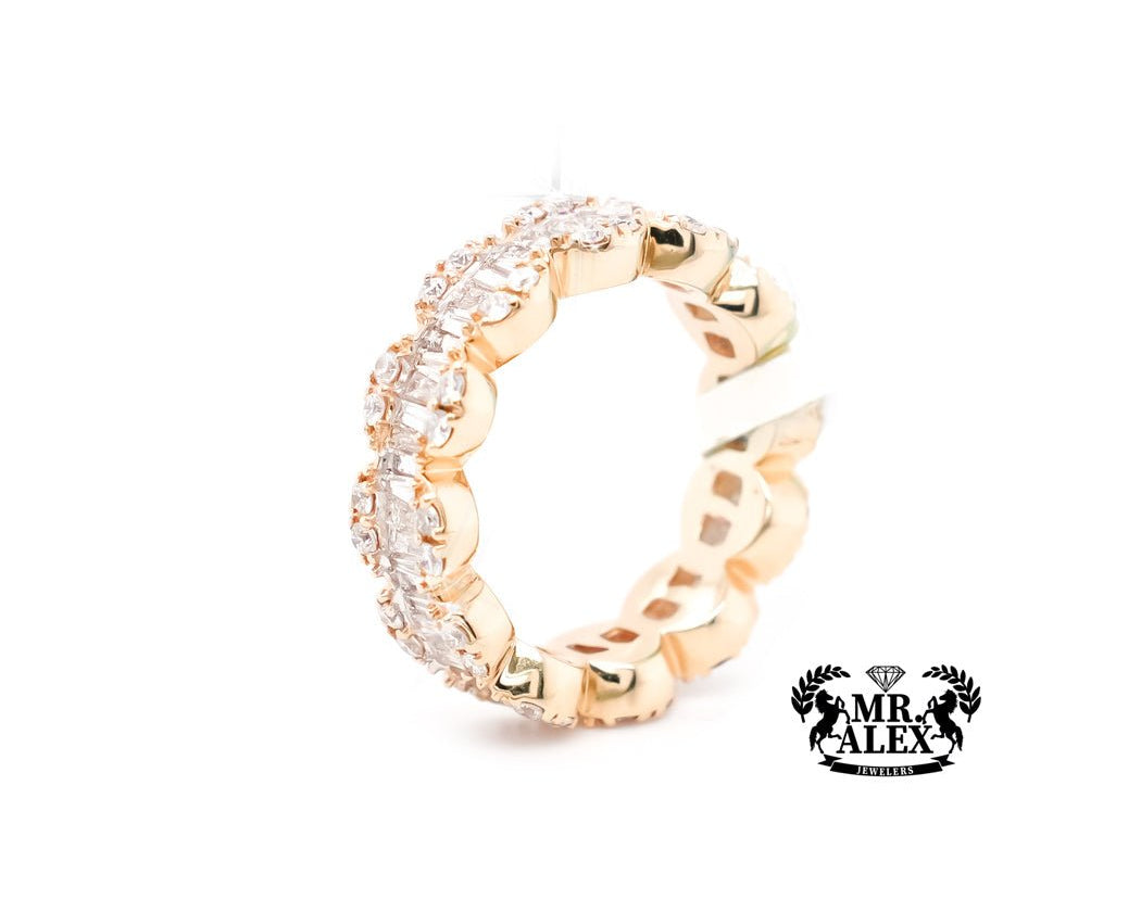 14K Diamond Ring full Circle-Shaped 1.90ct - Mr. Alex Jewelry