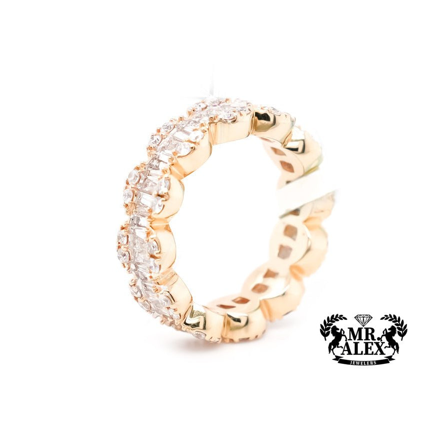14K Diamond Ring full Circle-Shaped 1.90ct - Mr. Alex Jewelry