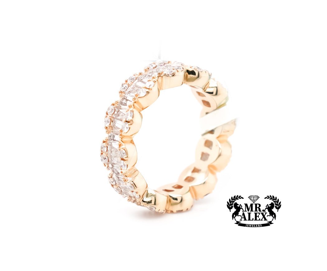 14K Diamond Ring full Circle-Shaped 1.90ct - Mr. Alex Jewelry