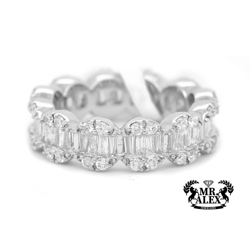 14K Diamond Ring full Circle-Shaped 1.90ct - Mr. Alex Jewelry