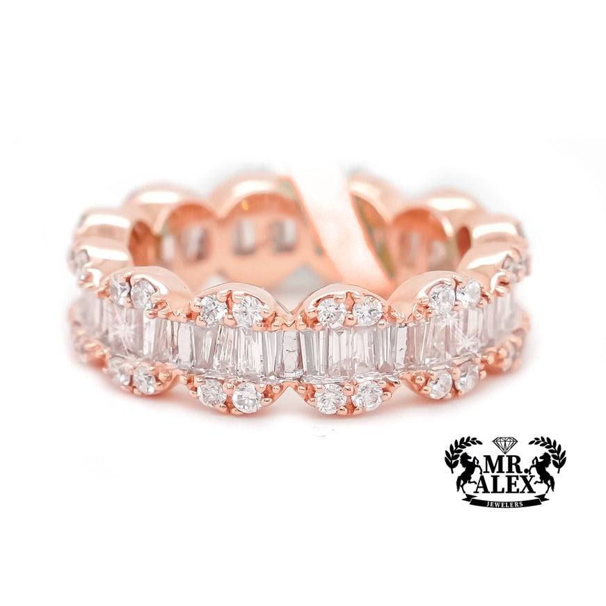 14K Diamond Ring full Circle-Shaped 1.90ct - Mr. Alex Jewelry