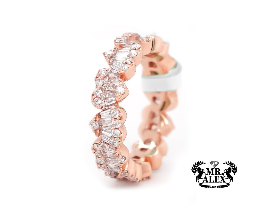 14K Diamond Ring full Heart-Shaped 1.50ct - Mr. Alex Jewelry