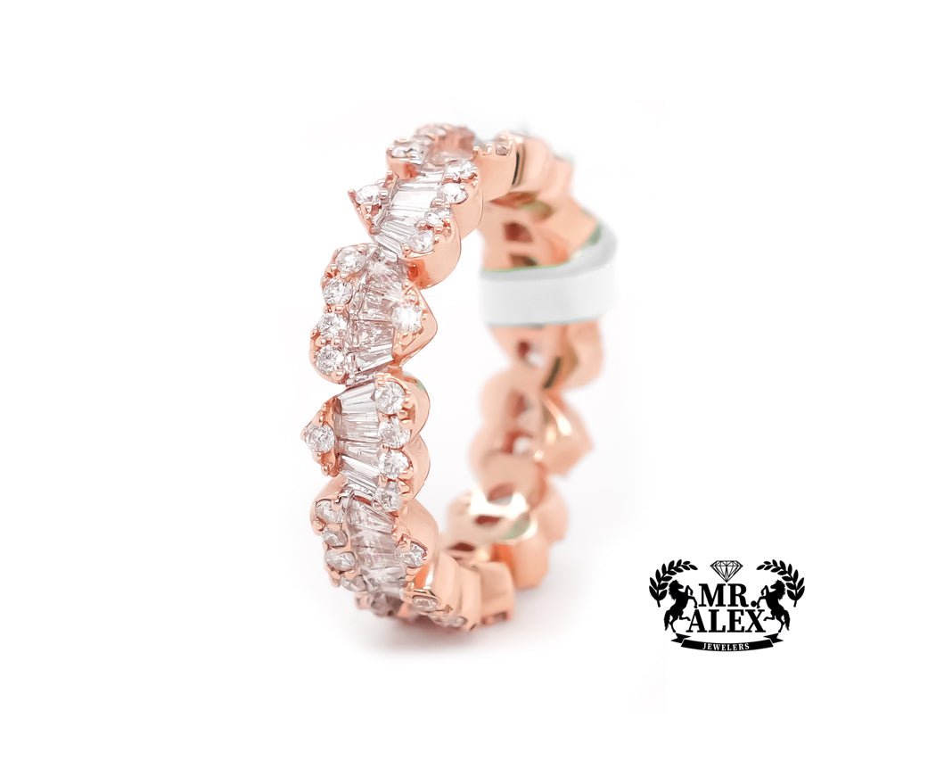 14K Diamond Ring full Heart-Shaped 1.50ct - Mr. Alex Jewelry