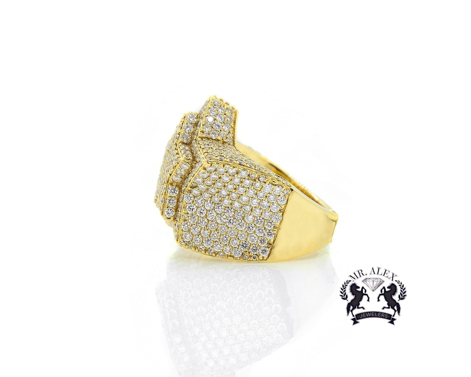 14K Diamond Star Ring 7.50ct - Mr. Alex Jewelry